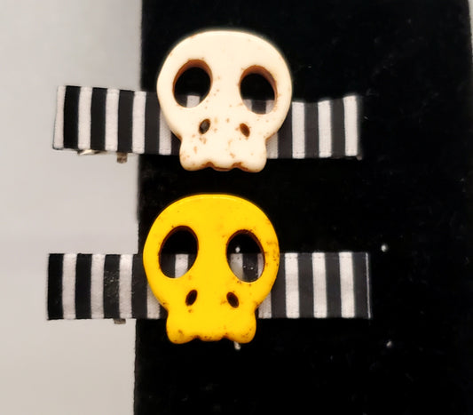 Skull Hair Clips (2)