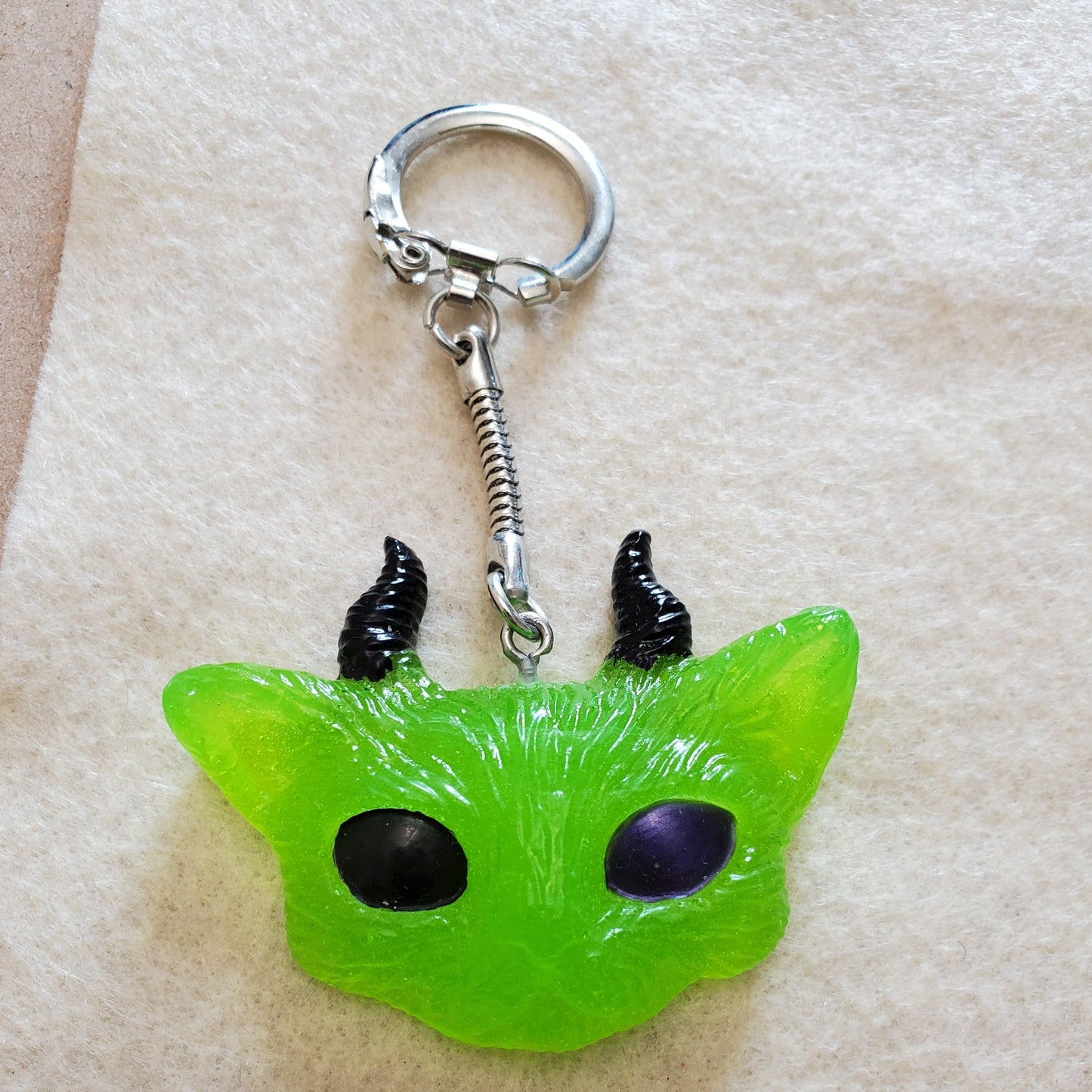 Demon cat Keychain