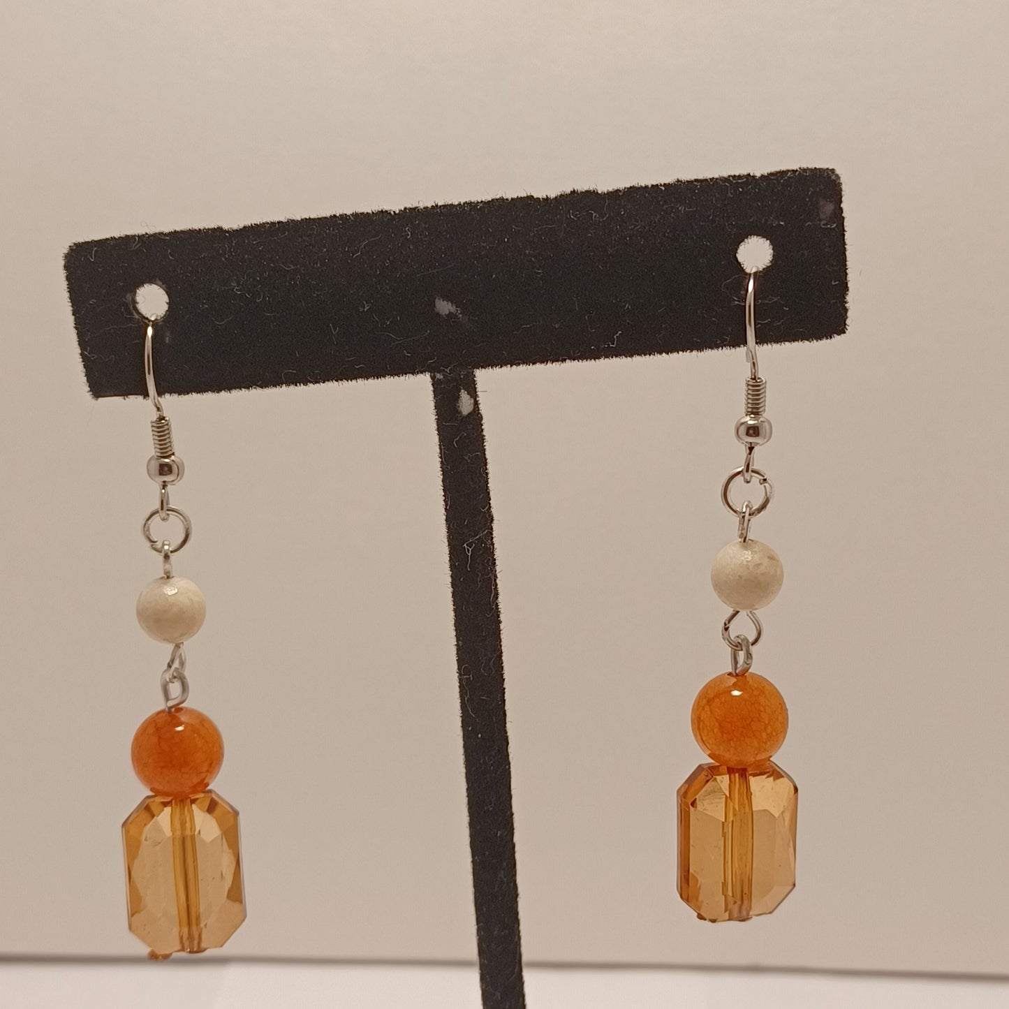 Dangle Orange Earrings