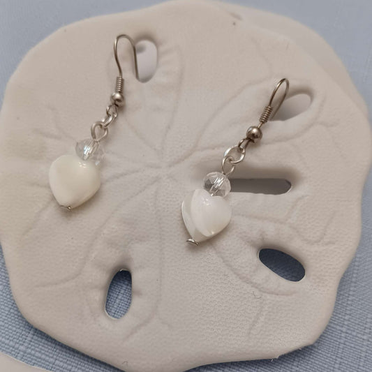 Shell Heart Earrings