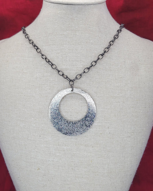 60's Style Silver Necklace