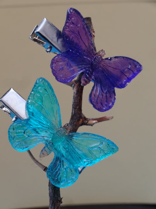 Butterfly Hair Clips (2)